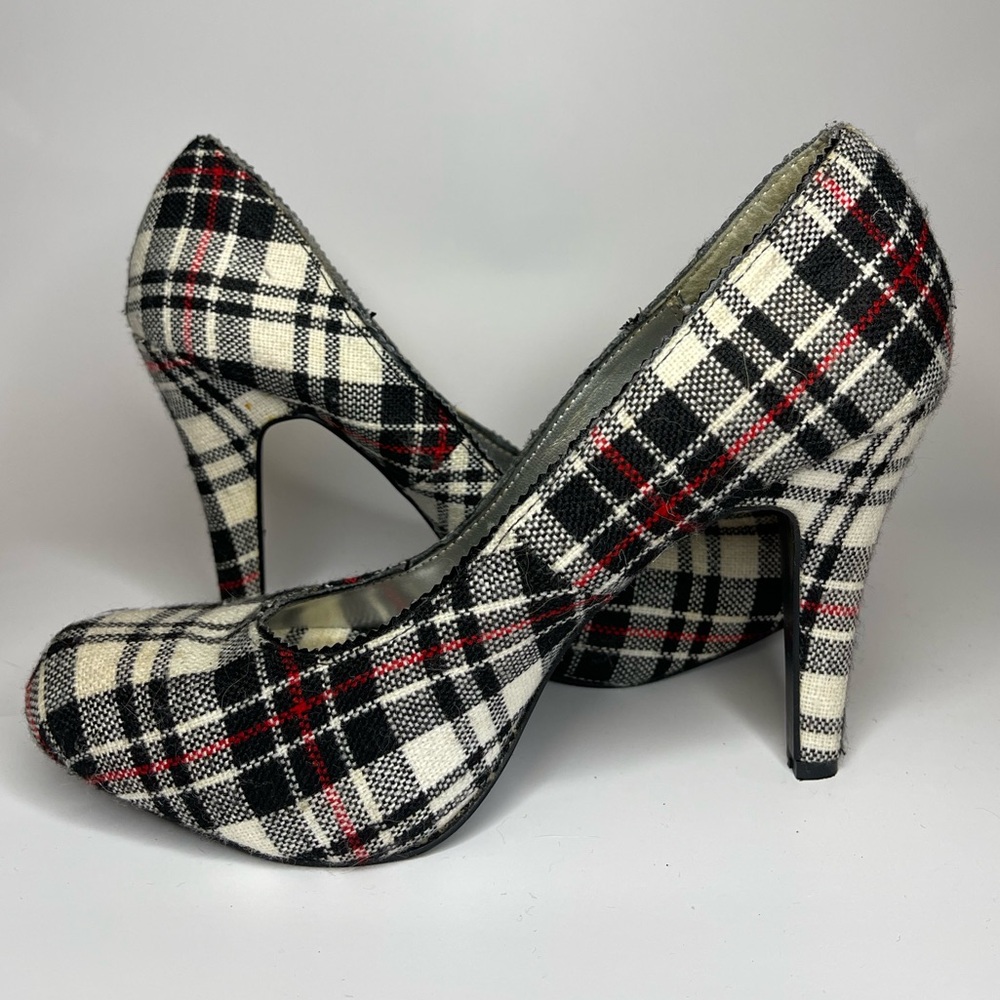 Plaid Heels
